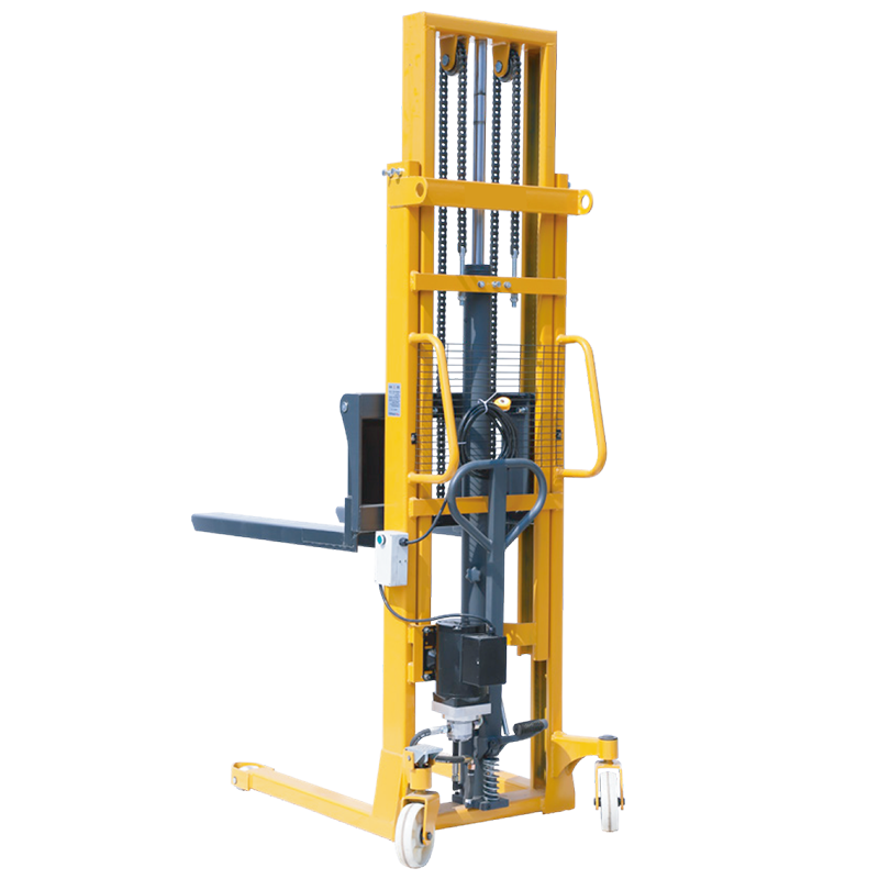 Manual stacker with motor